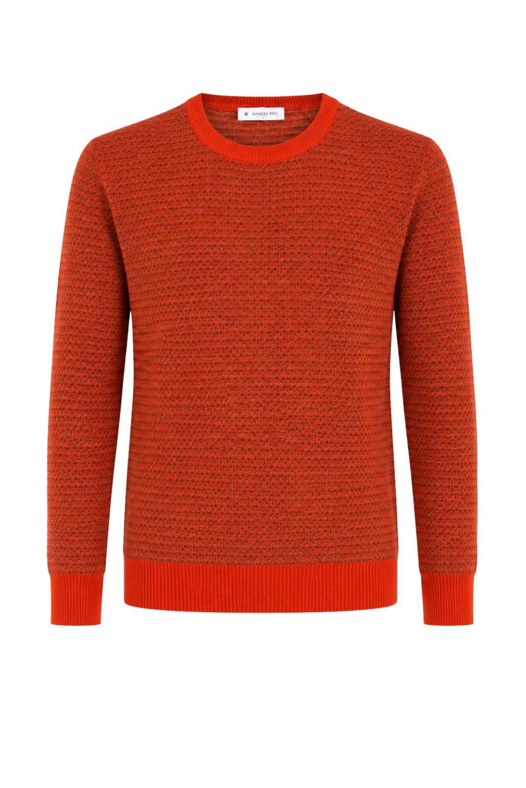 Manuel Ritz Maglia Uomo texture a quadri