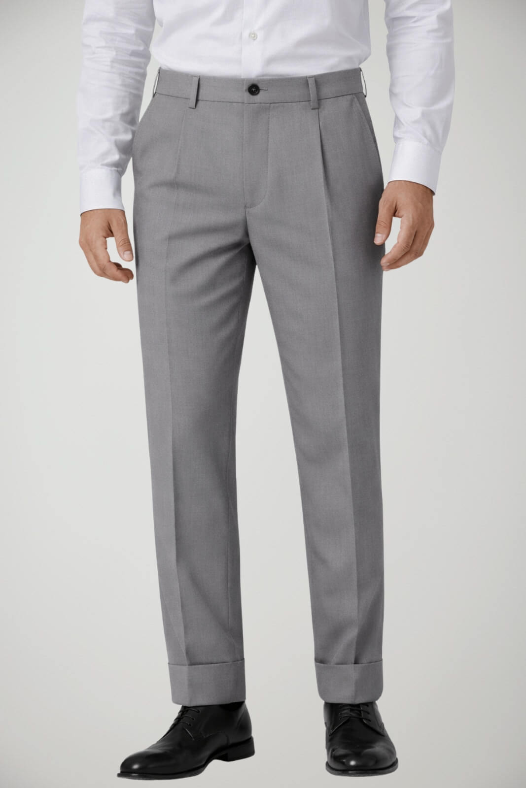 Manuel Ritz Pantaloni Uomo chino con risvolti
