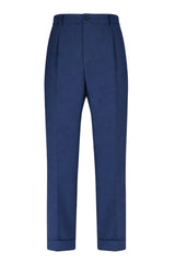Manuel Ritz Pantaloni Uomo chino con risvolti