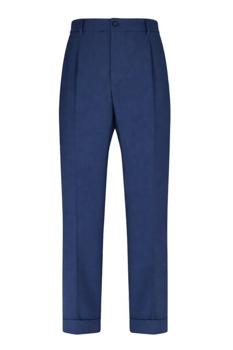 Manuel Ritz Pantaloni Uomo chino con risvolti