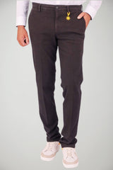 Pantaloni da uomo Manuel Ritz chino in micro pattern