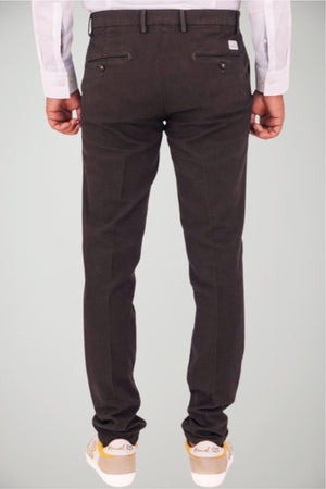Pantaloni da uomo Manuel Ritz chino in micro pattern