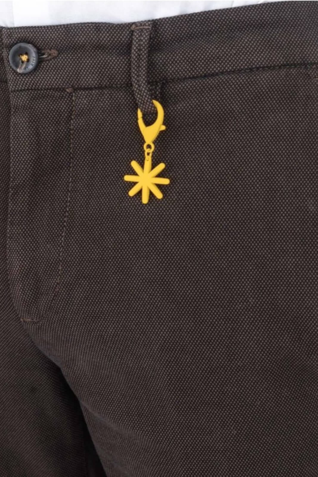 Pantaloni da uomo Manuel Ritz chino in micro pattern