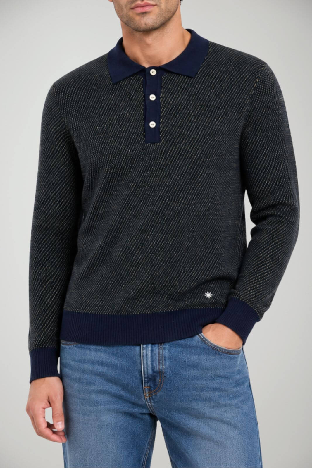 Manuel Ritz Polo Uomo in microlavorazione