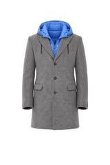 Manuel Ritz men's coat with windproof insert and hood