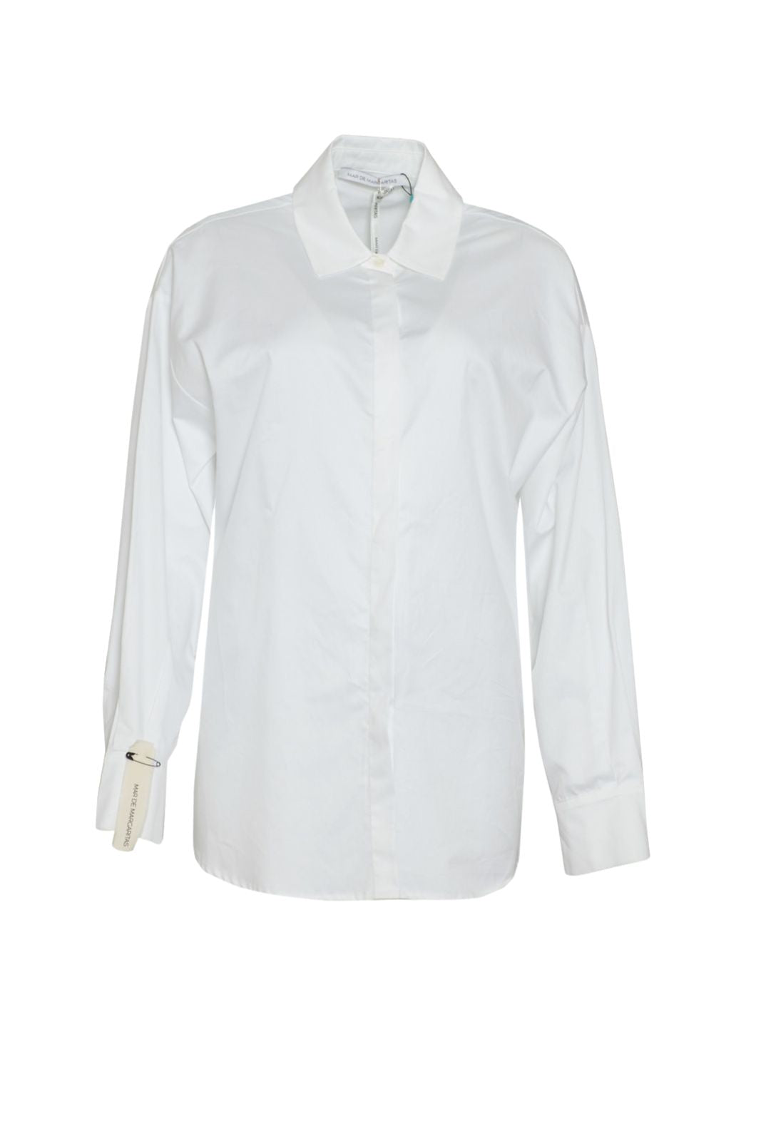 Camicia da donna Mar de Margaritas con arricciatura  e bottoni fronte