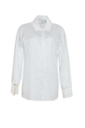 Camicia da donna Mar de Margaritas con arricciatura  e bottoni fronte