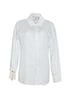 Camicia da donna Mar de Margaritas con arricciatura  e bottoni fronte