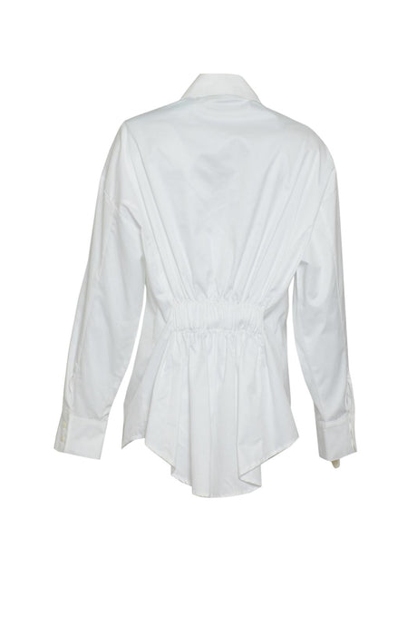 Camicia da donna Mar de Margaritas con arricciatura  e bottoni retro