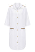 Marci By Gil Santucci Abito Donna Chemisier con Dettagli Dorati
