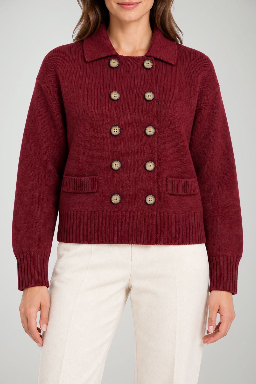 Markup Cardigan Donna doppiopetto misto lana