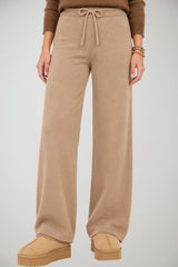 Markup Pantaloni Donna fluidi in maglia mano calda