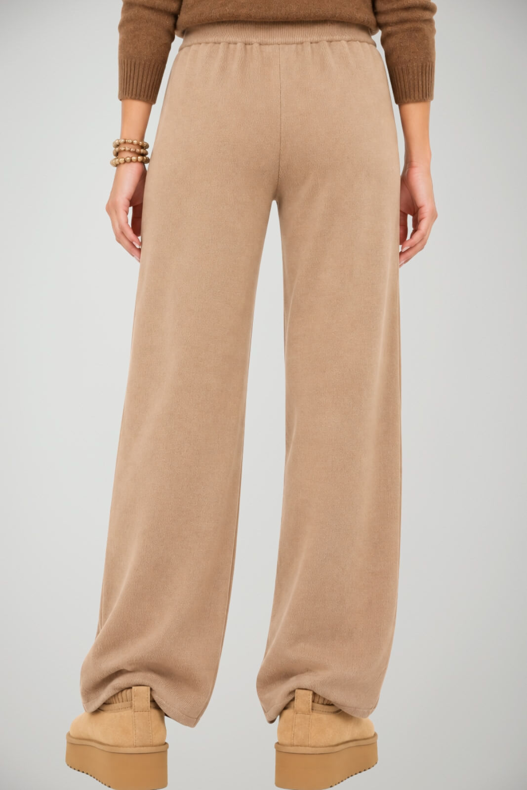 Markup Pantaloni Donna fluidi in maglia mano calda