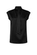 Markup blusa donna in raso con fiocco
