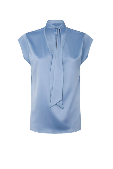 Markup blusa donna in raso con fiocco
