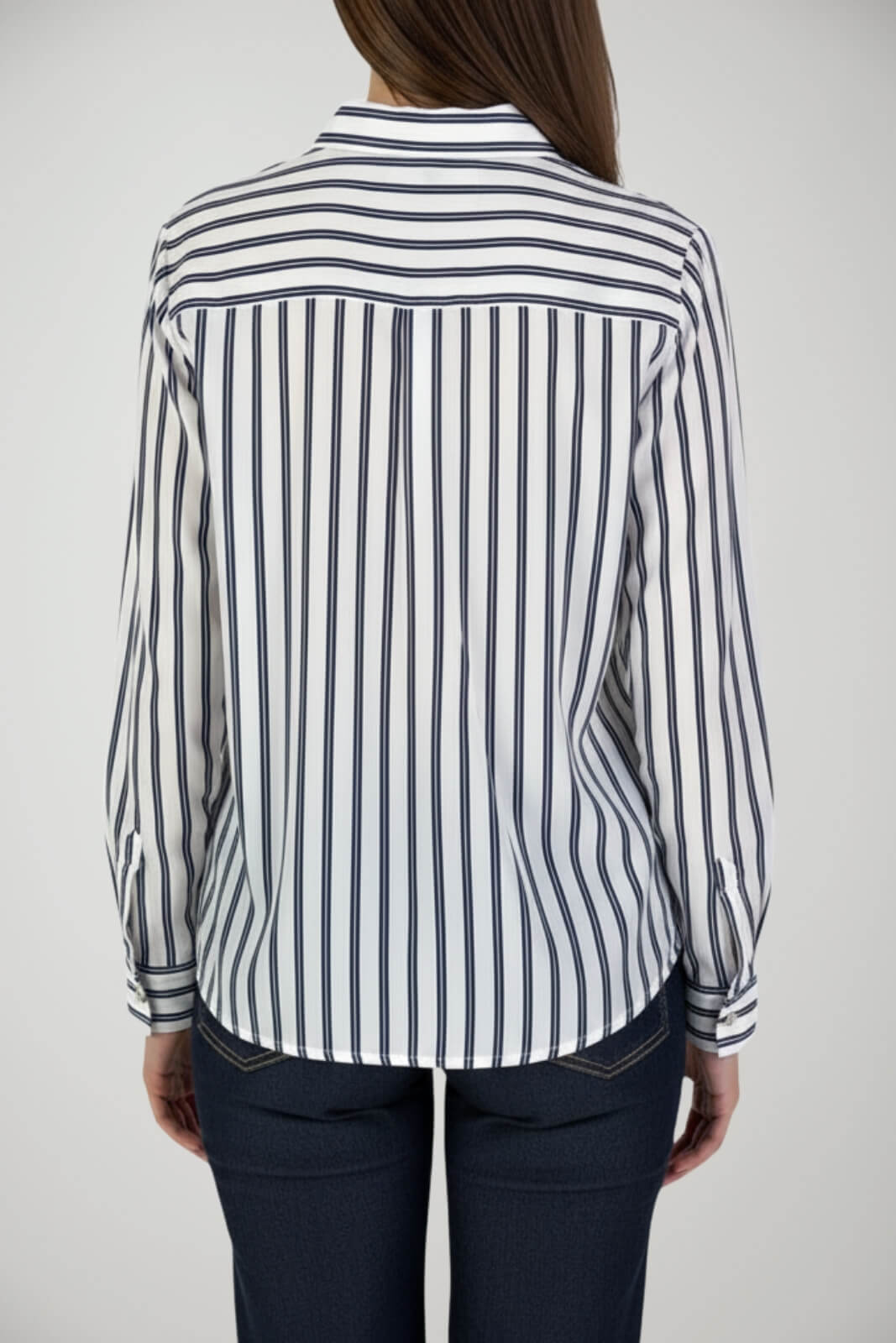 Camicia da donna Markup rigata in crepe de chine