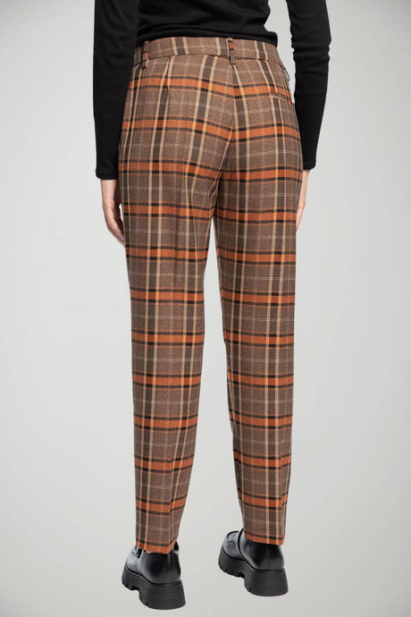 Markup Pantaloni Donna a quadri in flanella