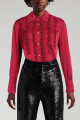 Camicia da donna Mason's con rouches e bottoni centrali fronte 1