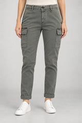 Mason's Pantaloni Donna cargo slavato