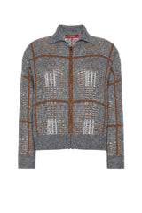 MaxMara Studio Cardigan Donna in jacquard con paillettes