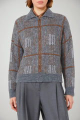 MaxMara Studio Cardigan Donna in jacquard con paillettes