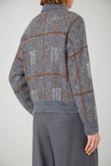 MaxMara Studio Cardigan Donna in jacquard con paillettes