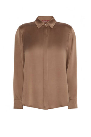 MaxMara Studio Camicia Donna in misto seta con bottoni gioiello