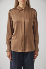 MaxMara Studio Camicia Donna in misto seta con bottoni gioiello