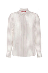 MaxMara Studio Camicia Donna in seta rigata