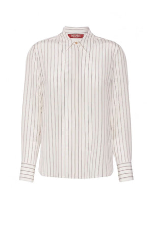 MaxMara Studio Camicia Donna in seta rigata