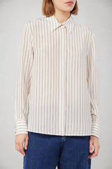 MaxMara Studio Camicia Donna in seta rigata
