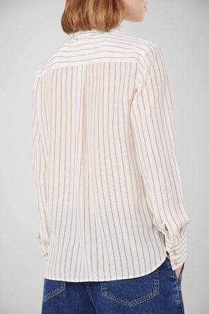 MaxMara Studio Camicia Donna in seta rigata
