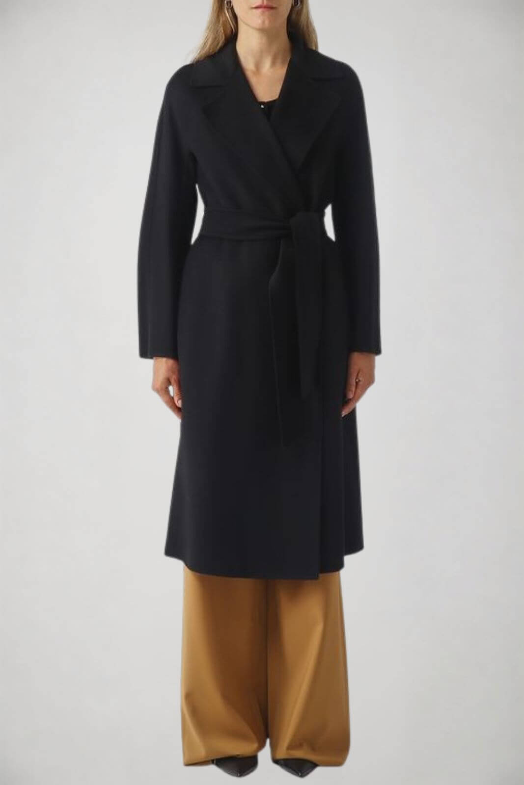 MaxMara Studio Cappotto Donna Cles a vestaglia / Nero