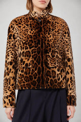 MaxMara Studio Giacca Donna in velluto stampa animalier