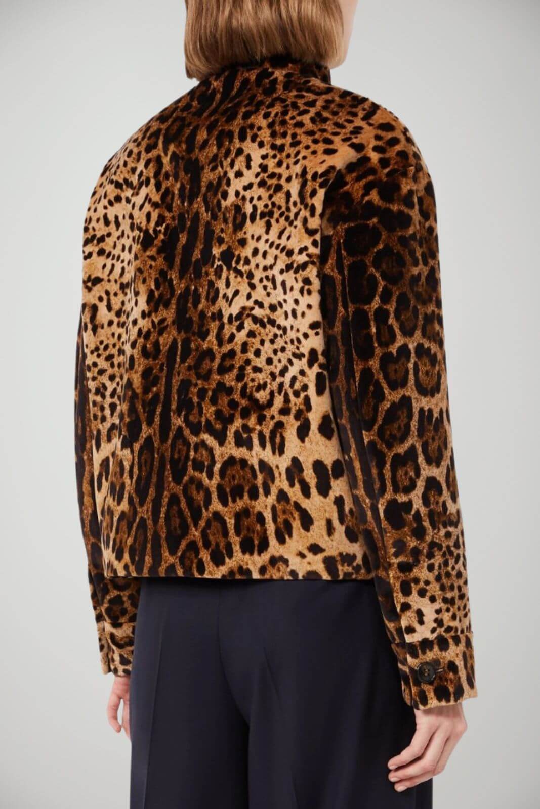 MaxMara Studio Giacca Donna in velluto stampa animalier