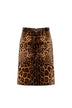 MaxMara Studio Mini Gonna in velluto stampa animalier
