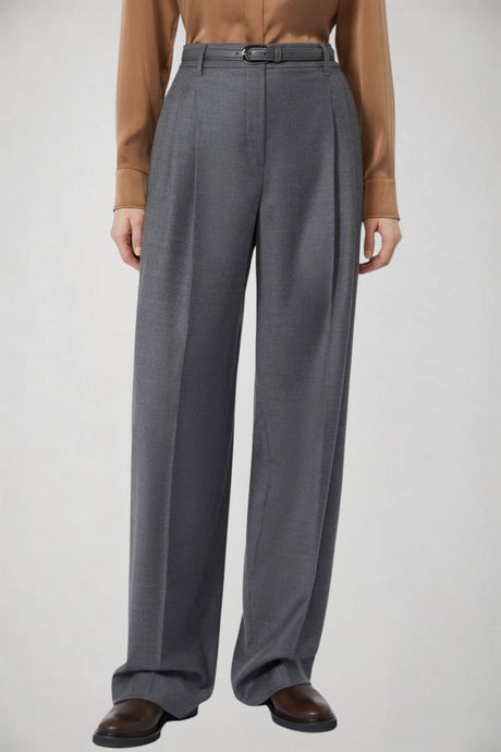 MaxMara Studio Pantaloni Donna in flanella con pences