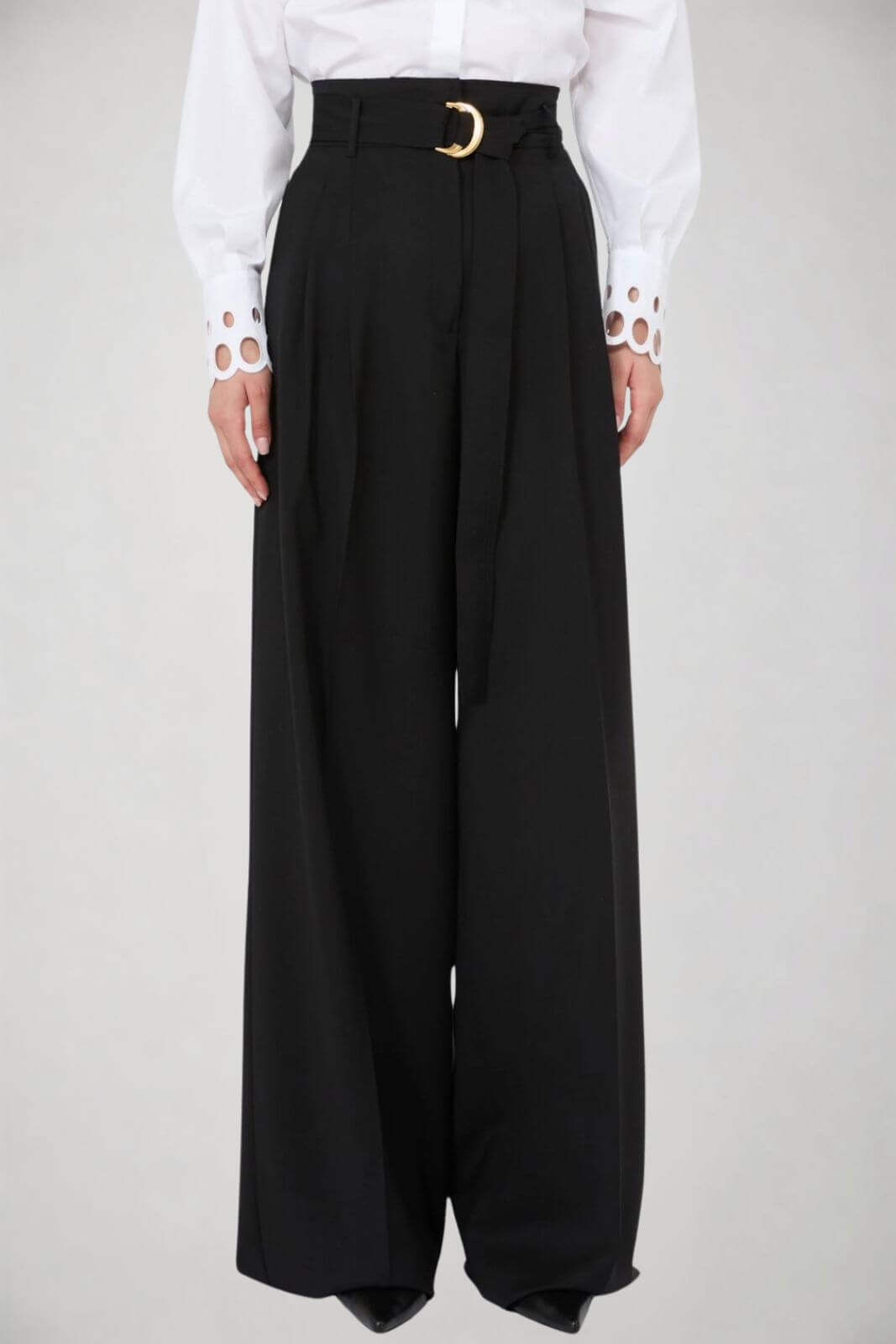 MaxMara Studio Pantaloni Donna in lana con pences