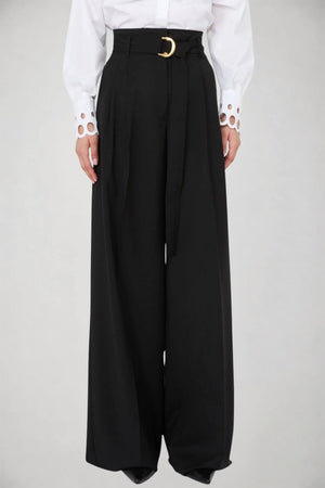MaxMara Studio Pantaloni Donna in lana con pences