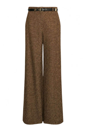 MaxMara Studio Pantaloni Donna in misto lana con cintura