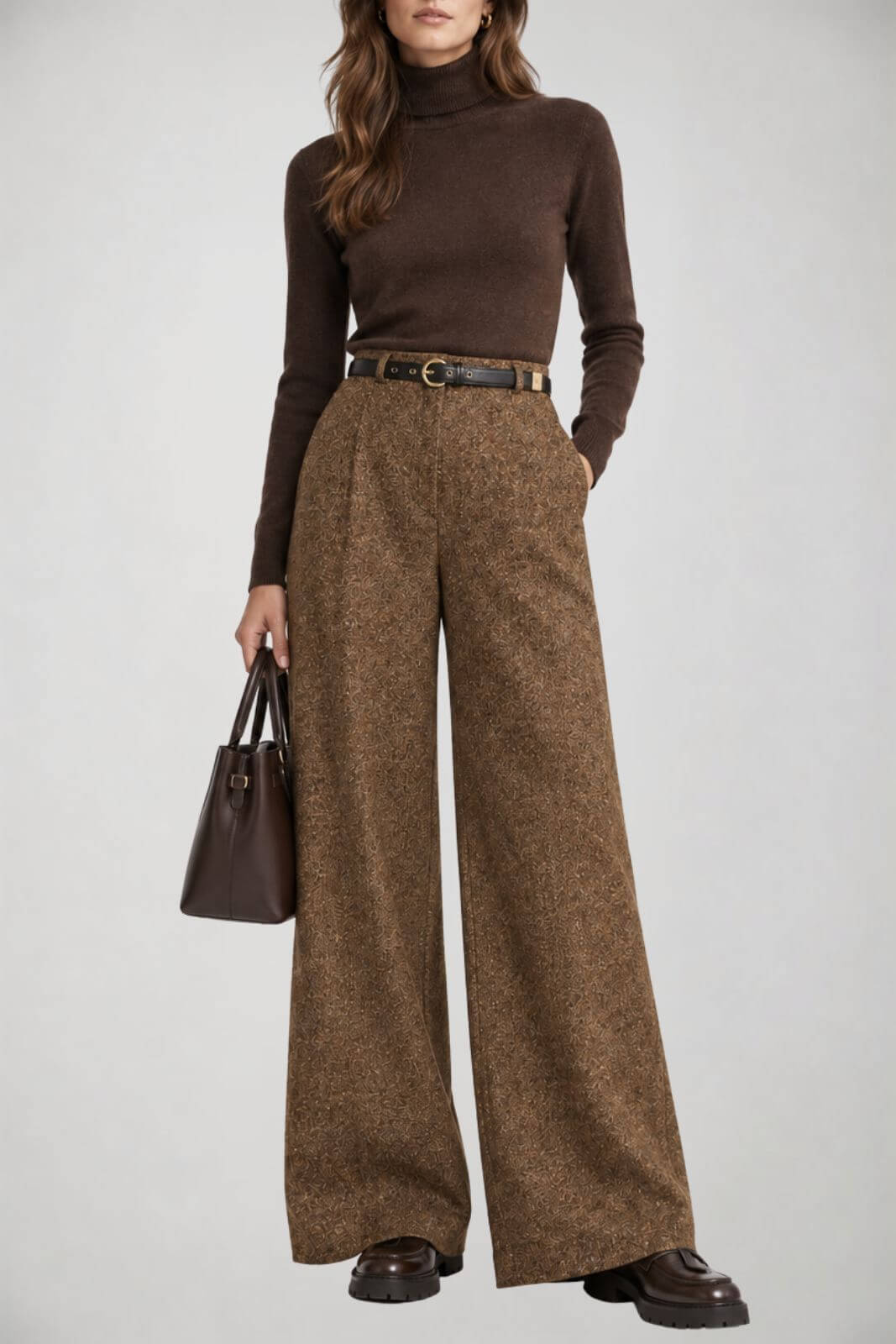 MaxMara Studio Pantaloni Donna in misto lana con cintura