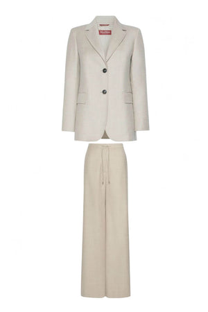 MaxMara Studio Tailleur Donna in flanella di lana