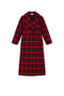 Meimeij Cappotto Donna Doppiopetto Fantasia Check in Misto Lana
