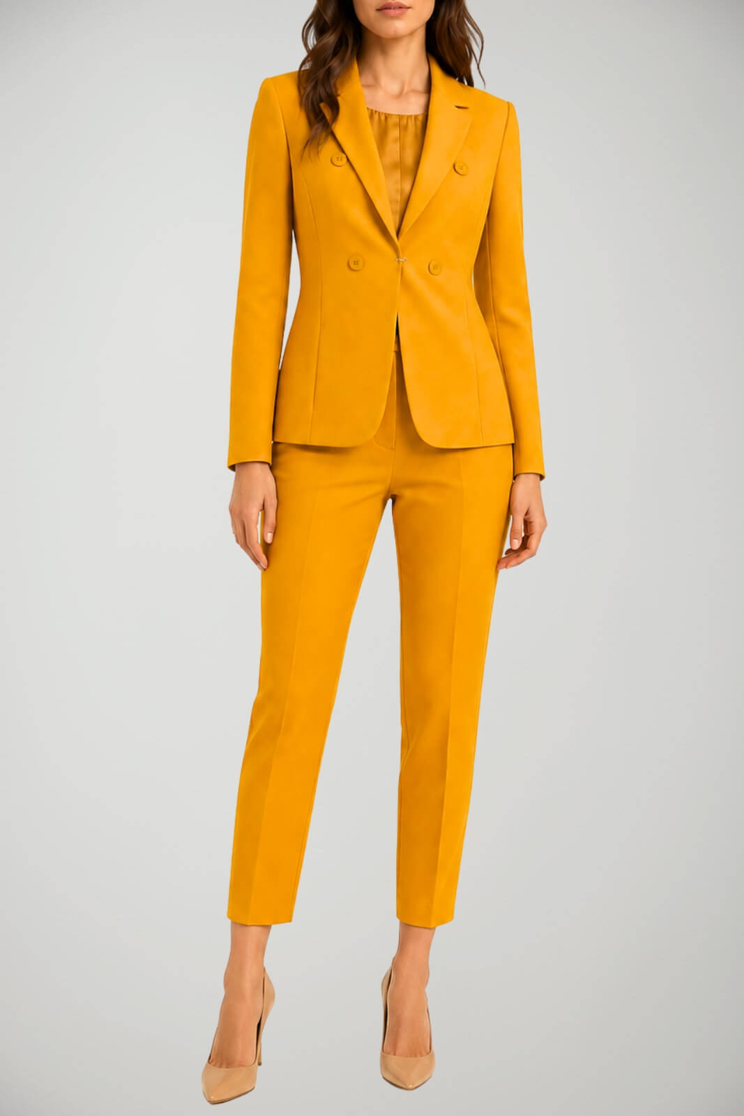 Tailleur da donna Mem Js con giacca monopetto