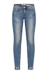 Met Jeans Donna Super Skinny con usure