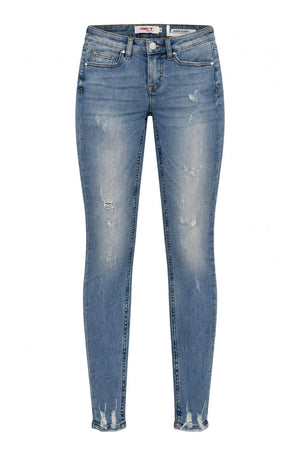 Met Jeans Donna Super Skinny con usure