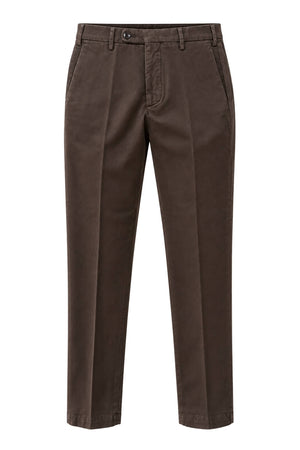 Michael Coal Pantaloni Uomo in cotone stretch / Cacao