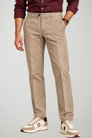 Michael Coal Pantaloni Uomo in cotone stretch / Sabbia