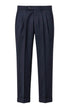 Michael Coal Pantaloni Uomo in lana stretch / Navy