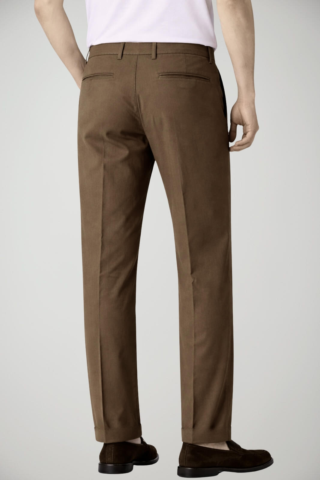 Pantaloni da uomo Michael Coal modello chino in gabardina